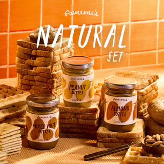 Natural Set เซตรวมเนยถั่วรสขายดี 220 g. | Paweenee’s