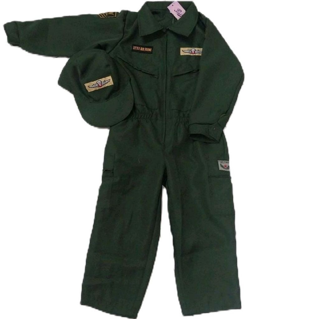 ชุดนักบินF-16เด็ก อาชีพเด็ก แฟนซี คอสเพลย์ ชุดนักบินเด็ก น้อง 2-14ปี พร้อมส่ง นักบินF16เด็ก