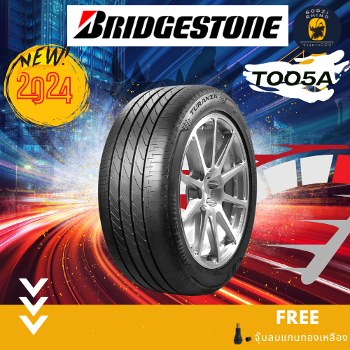 ราคาส่ง BRIDGESTONE 235/50 R18 รุ่น TURANZA T005A ยางใหม่ปี 2024 (ราคาต่อ 1 เส้น) แถมฟรีจุ๊บลมตามจำน