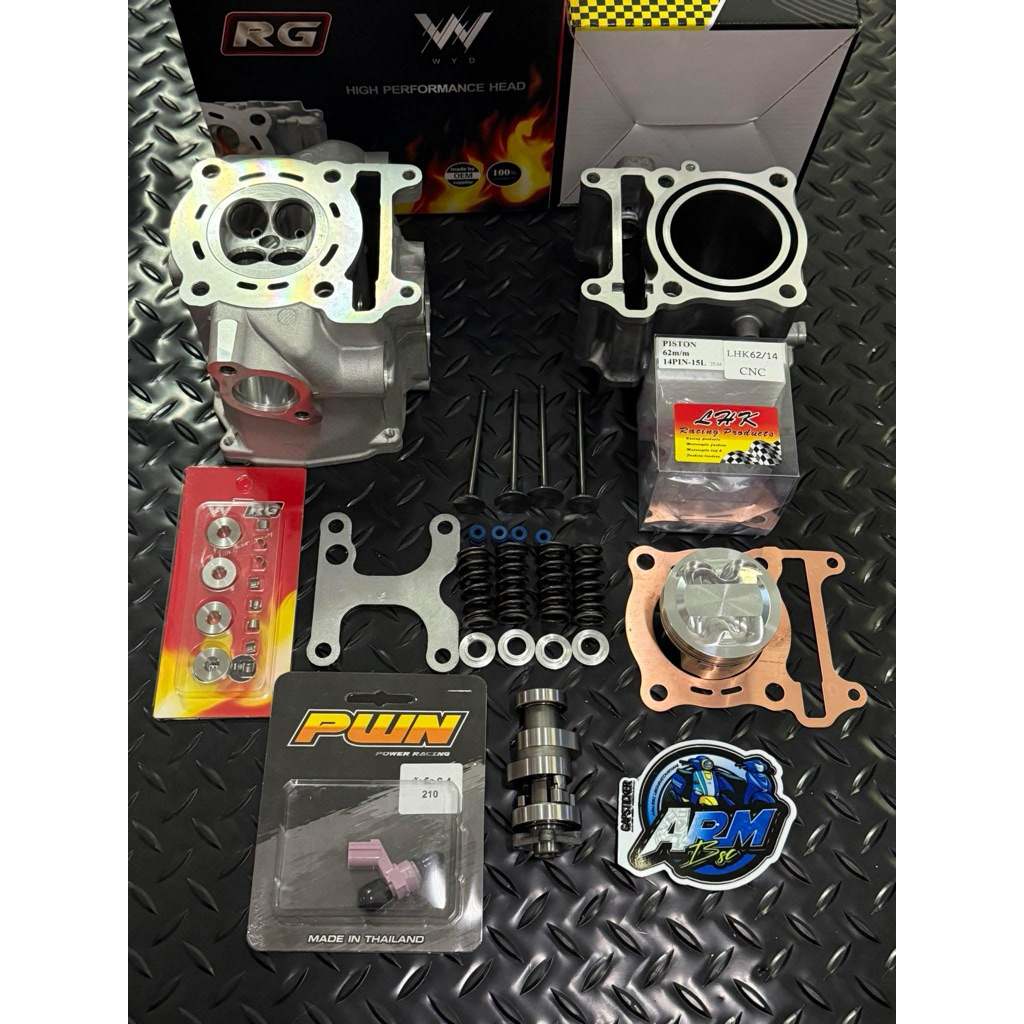 ชุดอัพลูก 62 - 63 ฝา Rg 19/22 เซ็ทแล้ว ใส่หลีด จีออโน่ pc160