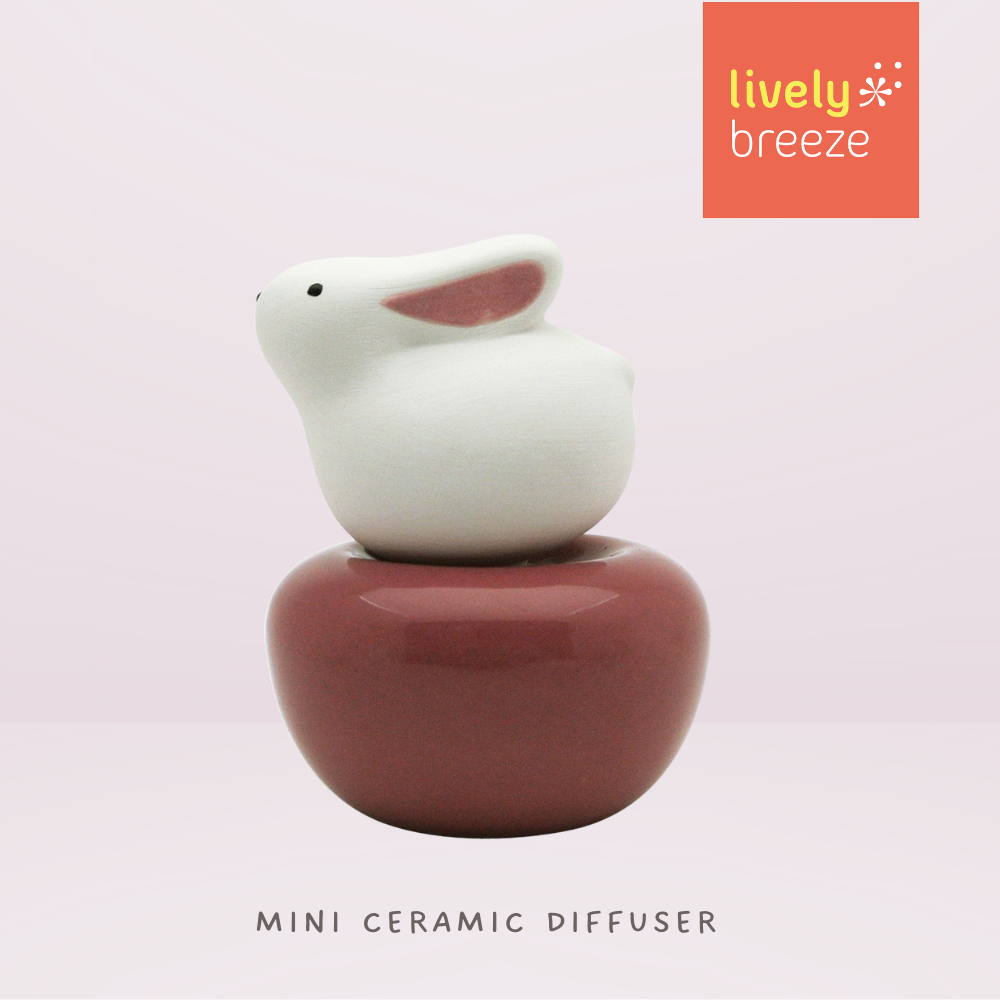 LIVELY BREEZE  ต่ายจิ๋ว (S) เซรามิกกระจายกลิ่นหอม Mini Bunny Handmade in Thailand