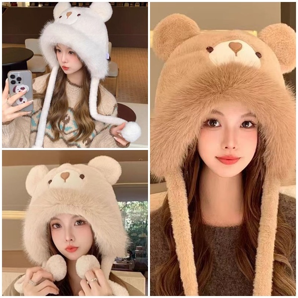 หมวกหัวหมีน่ารัก TB302