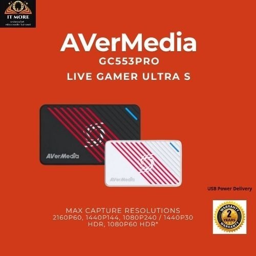 AverMedia Capture Card รุ่น Live Gamer Ultra S GC553Pro
