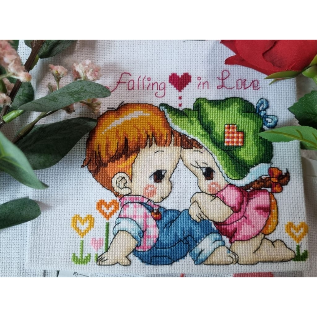 ไอแอมครอสติช iamcrossstitch DIY รหัส L-099 30x30 cm. ชุดอุปกรณ์งานฝีมือปักครอสติชครบชุด