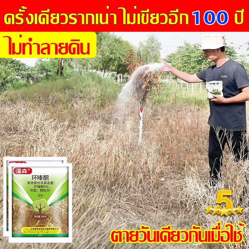 🌾โรย1ครั้ง 50 ปี ไร้วัชพืช🌾สารกำจัดวัชพืช ยาฆ่าหญ้า  ผงกำจัดวัชพืช วัชพืชถูกกำจัด100% ไม่ทำลายดิน รากเน่ารากไม่ขึ้นอีก