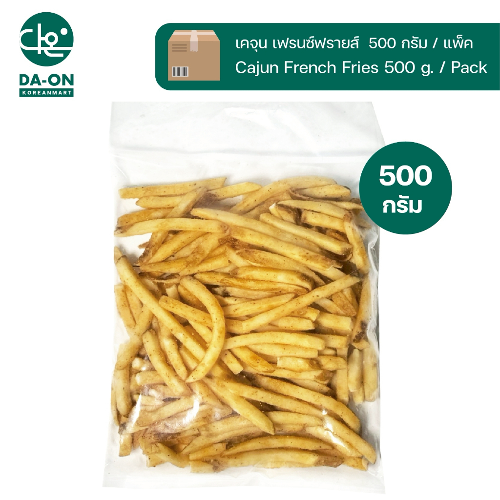 เฟรนช์ฟรายส์เส้นตรงปรุงรสเคจุนฟรายส์แมคเคน French Fries Cajun Fries McCain Seasoning Straight Line (