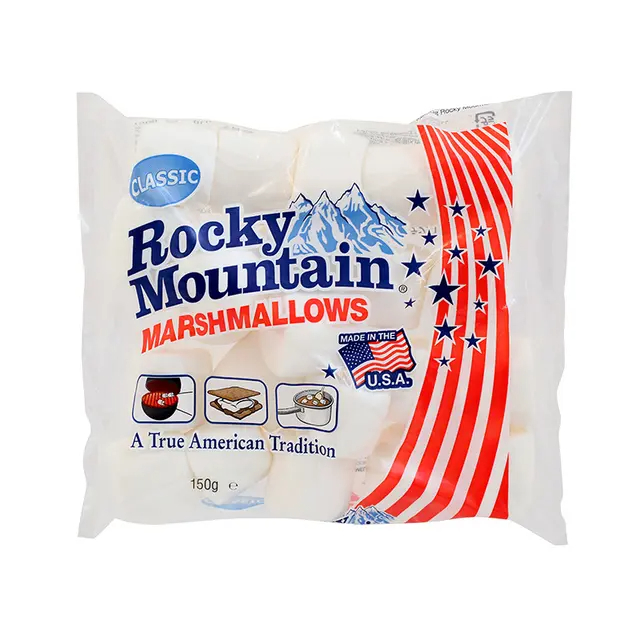 ร็อคกี้ เมาท์เทน Rocky Mountain มาร์ชแมลโล รสครีม 150 กรัม Marshmallow 150 g.
