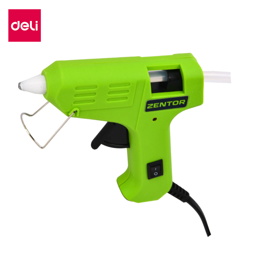 Deli ปืนกาว ปืนยิงกาวไฟฟ้า ปืนกาวร้อน ปืนยิงกาวขนาดเล็ก กาวแท่ง แท่งกาว 20 40 60 80w ร้อนไว Glue Gun