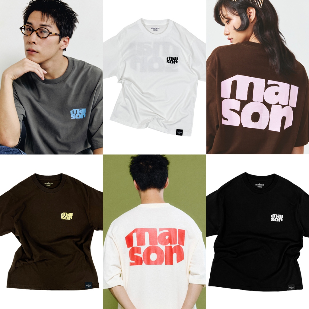 maison KEEPS | The Oversized Box Logo Tee | Unisex | เสื้อยืด oversized ผ้านุ่มพ