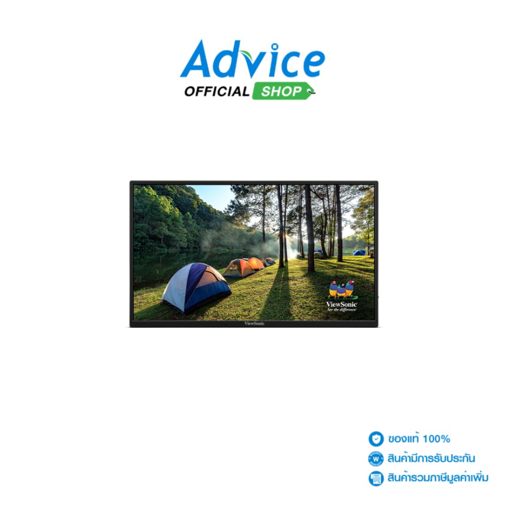 VIEWSONIC PORTABLE MONITOR (จอคอมพิวเตอร์) 15.6'' VA1650 (IPS, HDMI, USB-C) 60Hz - A0172400