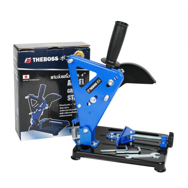 แท่นจับเครื่องเจียร์ แท่นจับลูกหมู 4 นิ้ว THEBOSS แท่นจับเครื่องเจียรได้ทุกรุ่น ปรับองศาได้ แท่นตัด​