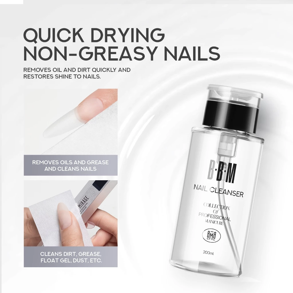 น้ำยาเช็ดหน้าเล็บ Nail Cleanser BBM 200ML