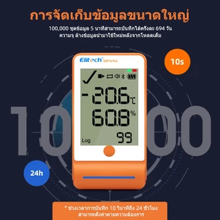 RCYAGO GSP-6 Pro เครื่องบันทึกอุณหภูมิ ความชื้น USB Bluetooth PDF Data Logger สำหรับตู้แช่วัคซีน Cold Chain