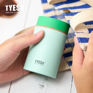 TYESO กระบอกน้ำไซส์มินิ พกพาง่าย สแตนเลส 316 ใช้งานได้ทั้งร้อนและเย็น ฝาปิดสนิทไม่รั่วซึม