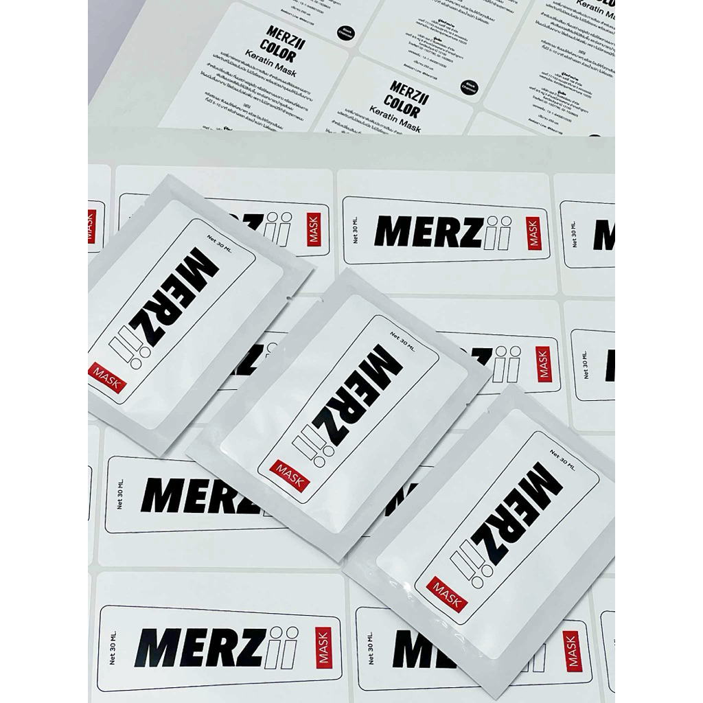 ♥️MERZii color keratin Mask 30 ml. แบบซองขนาดทดลอง เมอซี่มาร์คเคราตินเติมประกายสีผม