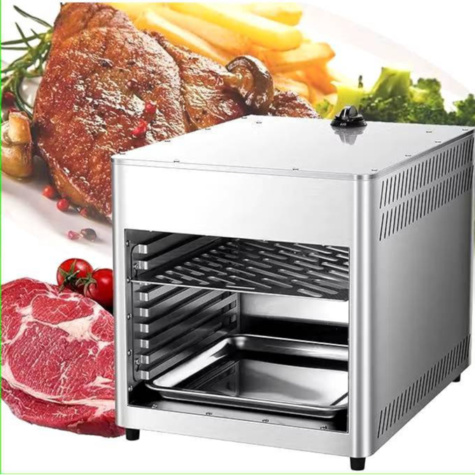 เครื่องอบสเต็กแบบพกพาอินฟราเรดไก่เนื้อสแตนเลส [MEDIUM-RARE] หมายเลข ZB-NPJ001G