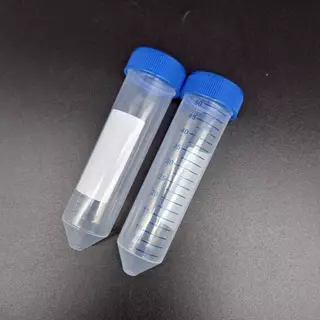 Centrifuge Tube 50 ml , Conical ,Flat cap หลอดเซนติฟิว 50 มล หลอดปั่นเหวี่ยงตกตะกอน ก้นแหลม (หลอดเก็บเมล็ดกาแฟ)