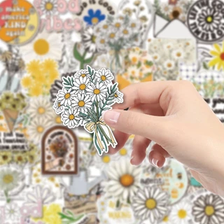 "จัดส่งจากกรุงเทพฯ"-50 ชิ้น Little daisy Series Graffiti สติกเกอร์สําหรับกระเป๋าเดินทางโทรศัพท์มือถือกรณีแล็ปท็อปหมวกนิ