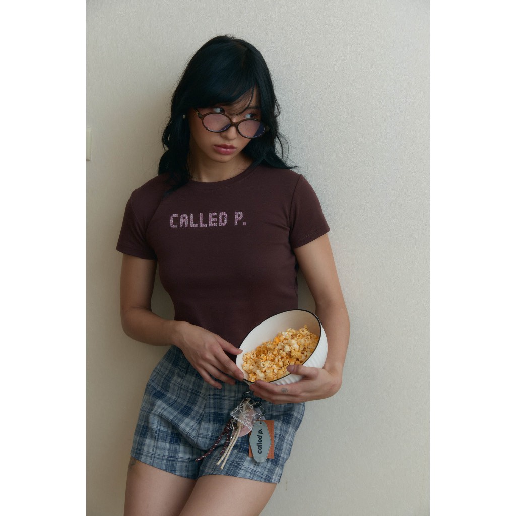 Mosaic Tee เสื้อยืด cotton spendex ปักลาย typography – โปรปัง