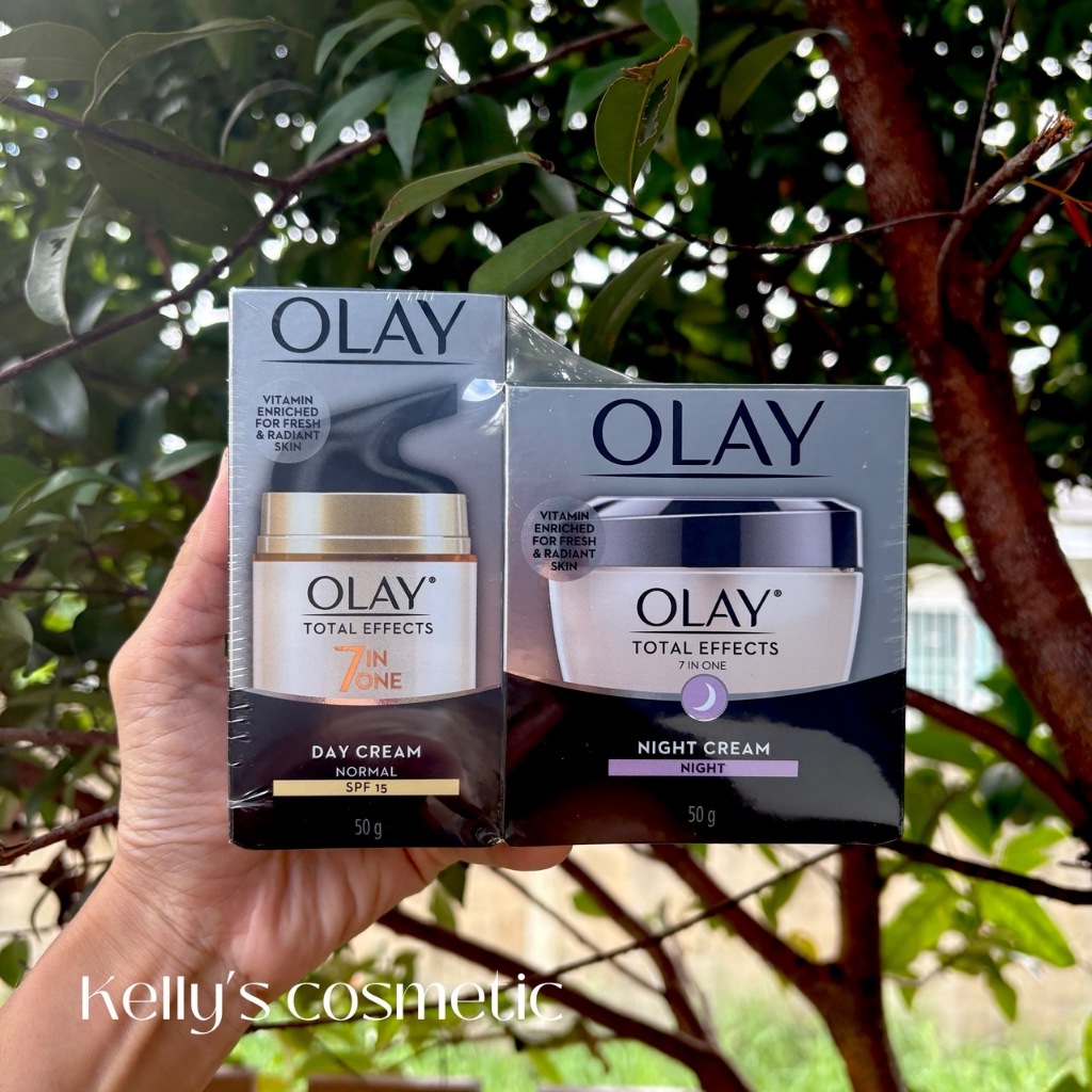 <<Kelly's Shop>>Olay Total Effect 7in1 Day Cream SPF15 50 G.+Night Cream 50 G.(set)