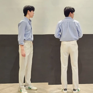 B&R กางเกงสูท Suit Pants ผ้านุ่ม ระบายอากาศได้ดีใส่สบาย แฟชั่นสไตล์เกาหลี