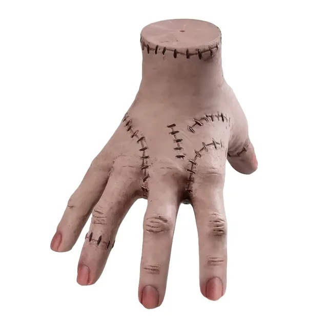 ⚡ส่งไว⚡ Wednesday Addams Family Thing Hand Prop – Realistic Fake Hand for Cosplay, Halloween, and Ho