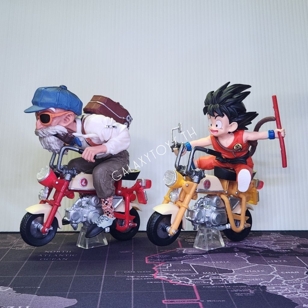 ผู้เฒ่าเต่าขี่มอเตอร์ไซค์ & โกคูขี่มอเตอร์ไซค์ Dragon Ball Model