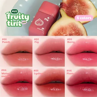ฟรุตตี้ทินท์ 4U2 FRUITY TINT - ฟรุตตี้ทินท์ ลิปทิ้น สีชัด ชุ่มชื้น ติดทน ลิปทิ้นปากไม่คล้ำ 4u2