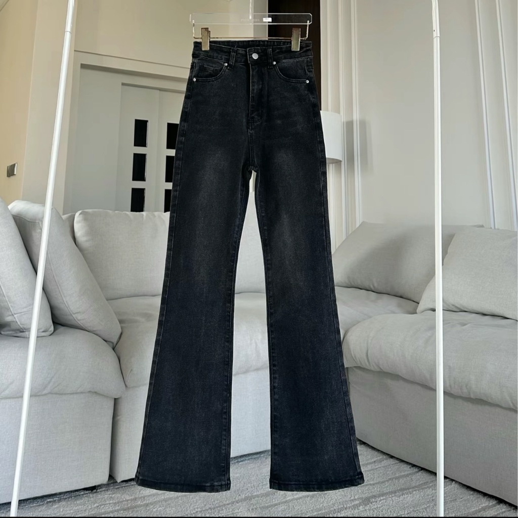 (มือสอง) กางเกงยีนส์ขายาว PROMTHONG SIZE XL ผ้ายืดนิดเดียว