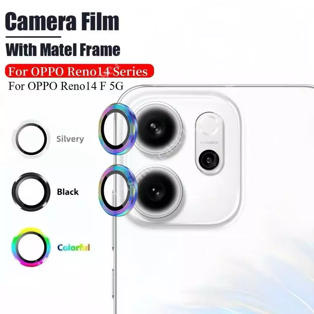 ฟิล์มเลนส์กล้อง ป้องกันเลนส์กล้อง 9Dสําหรับ Oppo Reno14 Pro 14F Reno13 Pro 13F Reno12 Pro/Reno14F Reno13F