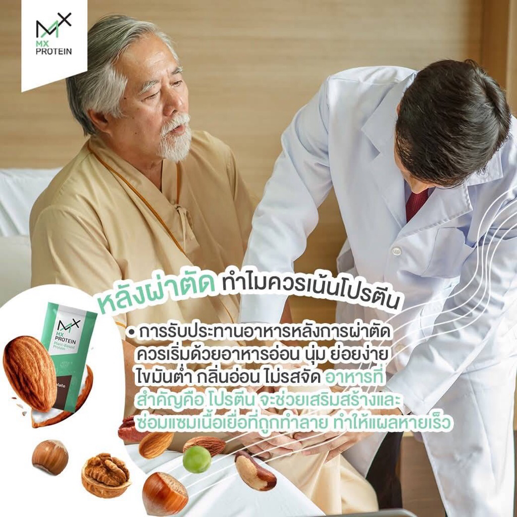 โปรตีนพืชสูตรโซเดียมต่ำ รสช็อกโกแลตเข้มข้น หวานน้อย BY MX Protein
