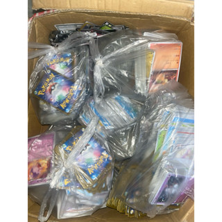 การ์ด pokemon คละภาษาญี่ปุ่น ไม่foil 100 ใบ