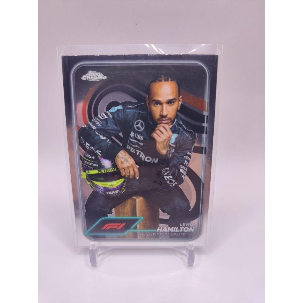 การ์ด f1 2024 topps chrome lewis hamilton