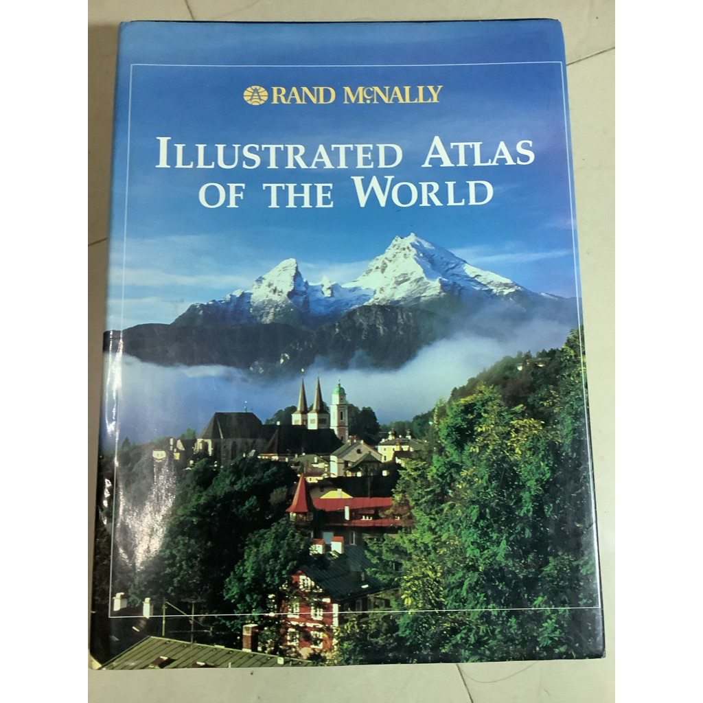 หนังสือ "Rand McNally Illustrated Atlas of the World"แผนที่โลกฉบับภาพประกอบที่ตีพิมพ์โดย Rand McNall