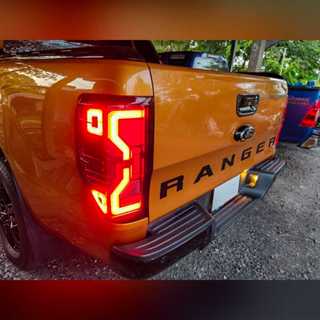 ไฟท้ายแต่ง LED รุ่น  FORD RANGER ปี 2012 - 2022 สีสโม็ก  จำน…