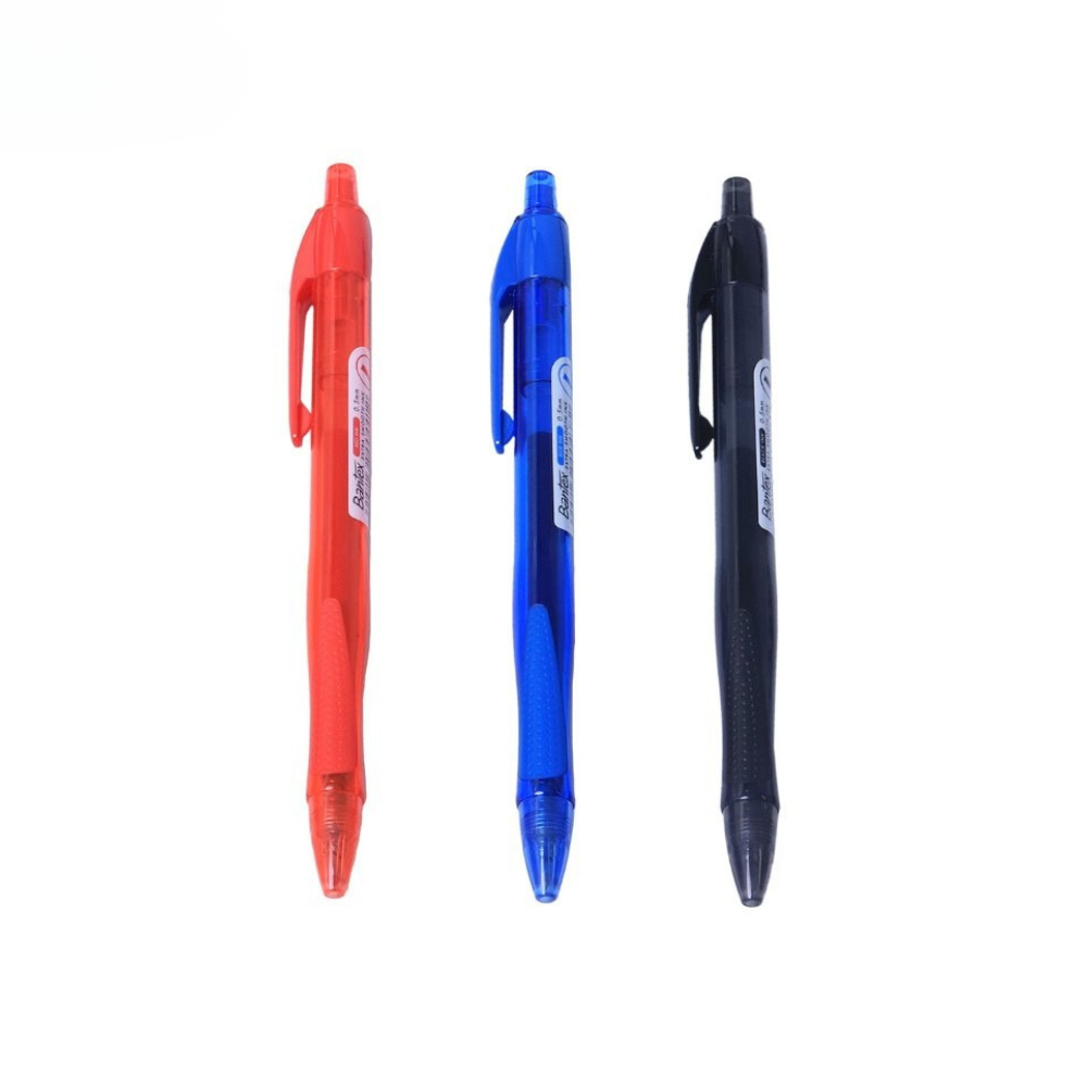 Bantex ปากกาลูกลื่น ปากกาหมึกเข้ม ปากกาเจล หัว 0.5mm มี 3สี เขียนลื่น คมชัด จับถนัดมือ Gel Pen