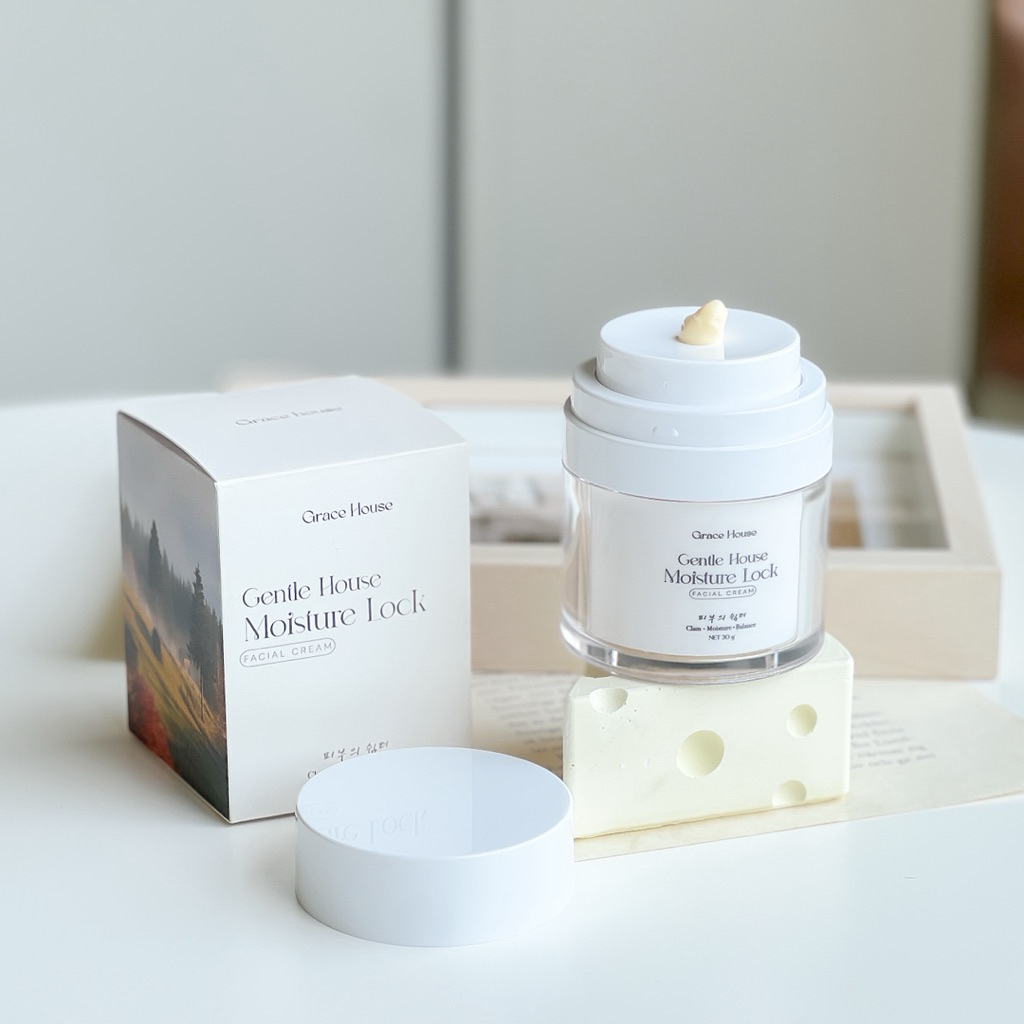 Gentle house moisture lock facial cream ครีมลดรอยสิว (big size 30 g) — official store