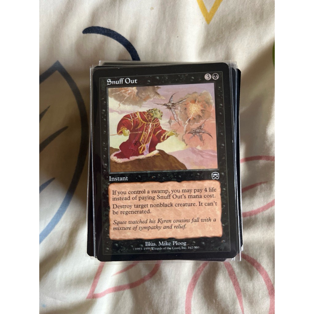 การ์ด MTG Snuff Out Black Magic the gathering EDH สภาพ Ex-