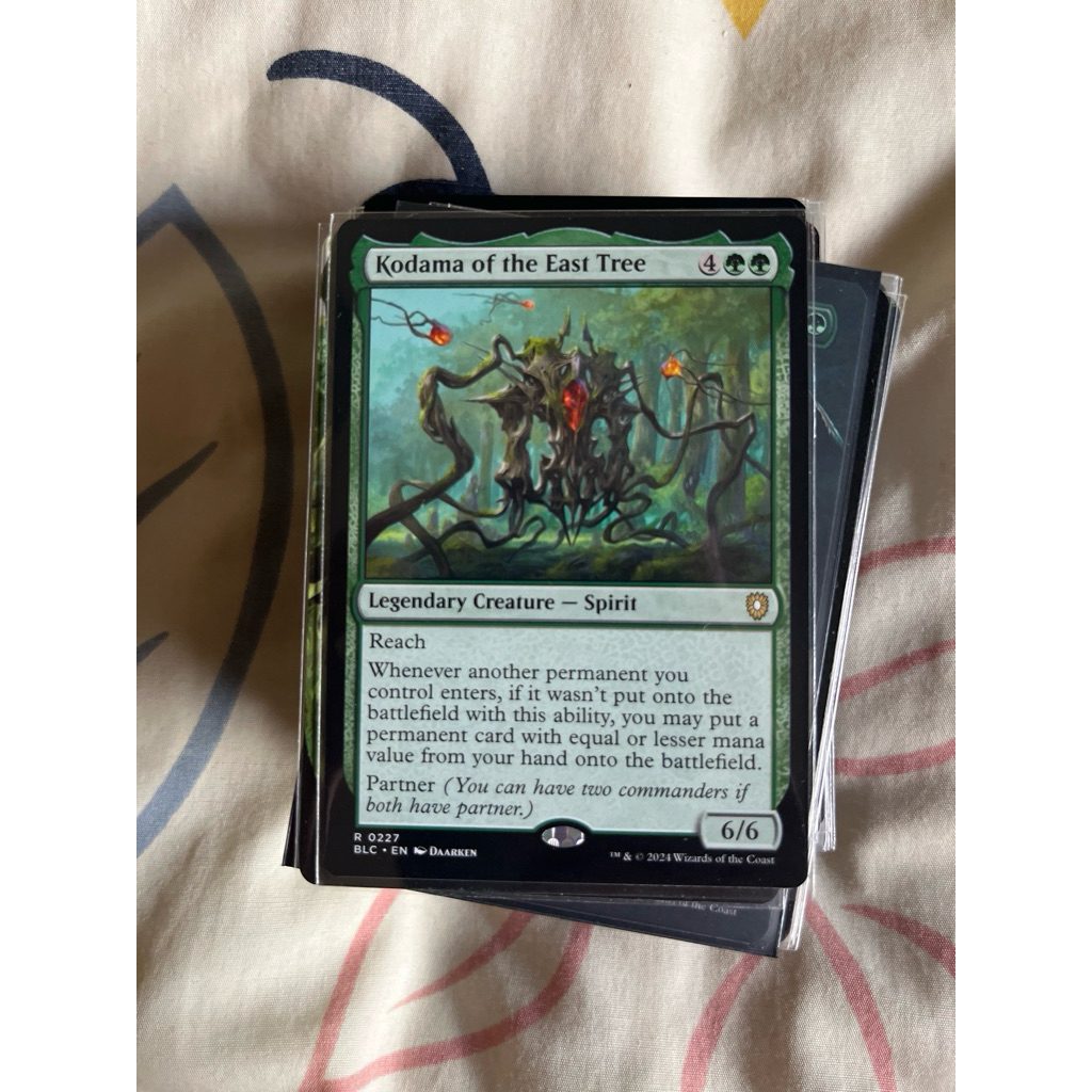 การ์ด MTG Kodama of the East Tree Green Magic the gathering EDH รุ่น Commander Legend