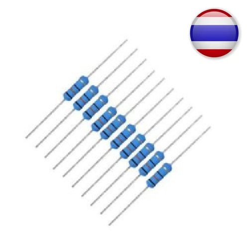 10pcs ตัวต้านทาน 1/4W 0.25 w 1% Metal film resistor 0R - 16R ohm resistance