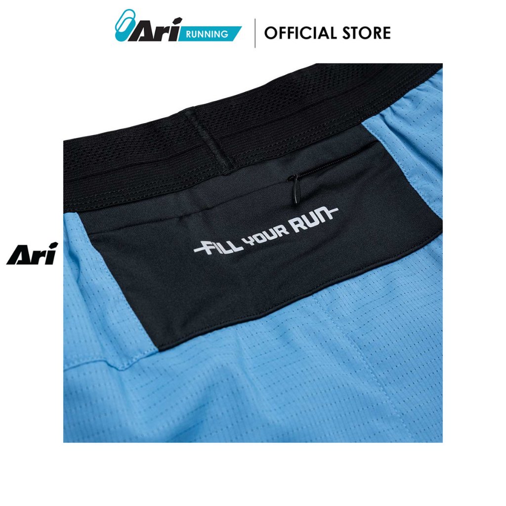 ARI MEN AEROSPEED V3 RUNNING SHORTS 3 INCHES – PARISIAN BLUE (AAP2876-04) กางเกงวิ่งผู้ชาย 3 นิ้ว อาริ AEROSPEEDV3 สีฟ้า ราคา ถูกที่สุด ดีลบีเคเค แกลเลอรีภาพที่ 7