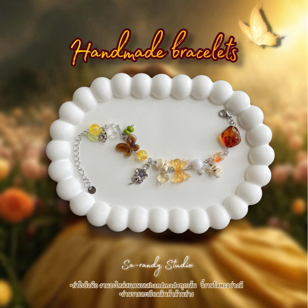 กำไลข้อมือผู้หญิง กำไลสแตนเลสแท้ อายพิน ไม่ลอกไม่ดำ [neutral tone]