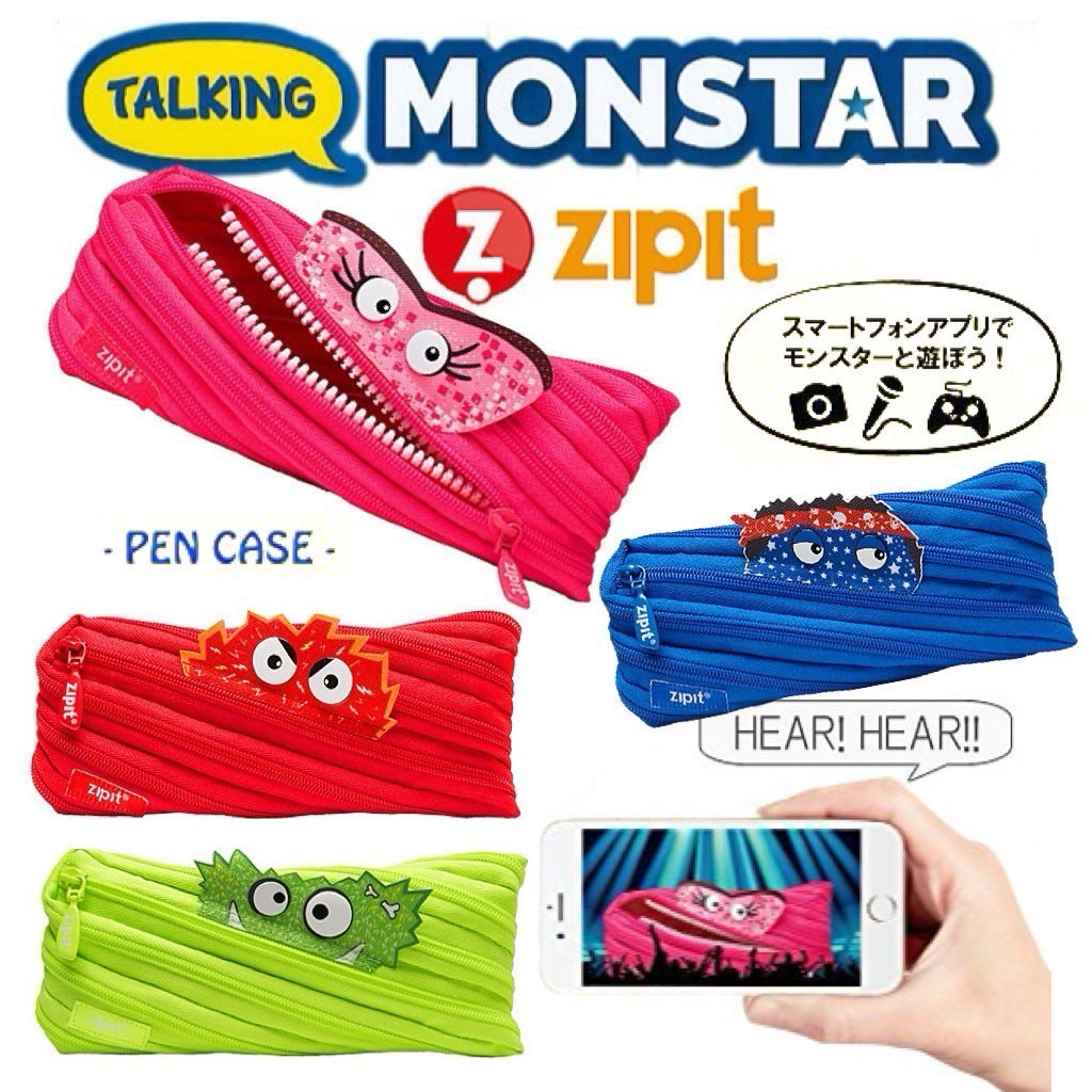Zipit Talking Monstar Pen Pouch (Pink)