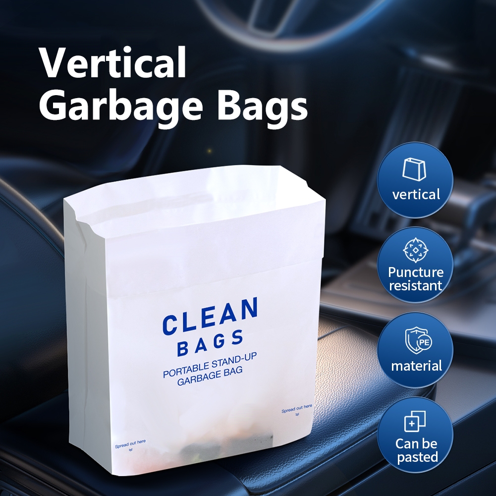 PE TrashBag ถุงขยะ PE หนาพิเศษ กันน้ำ พกพาได้ ติดตั้งง่าย ตั้งได้เอง Multi-Purpose Car Home Office