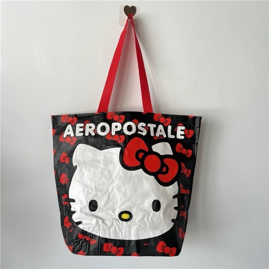 กระเป๋าผ้ากระสอบ  shopping bag  🛍️ Hello Kitty