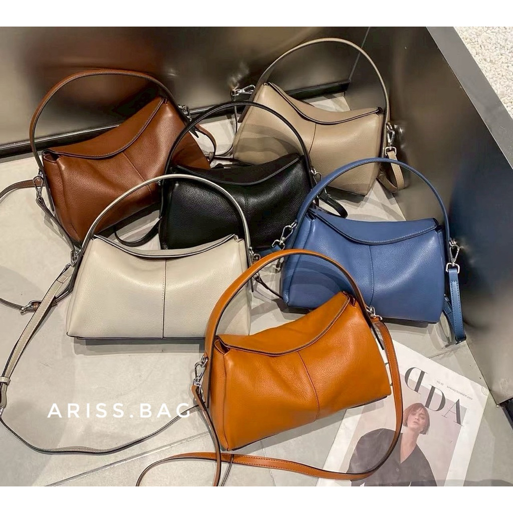 Geniune leather กระเป๋าสะพายข้าง หนังวัวแท้