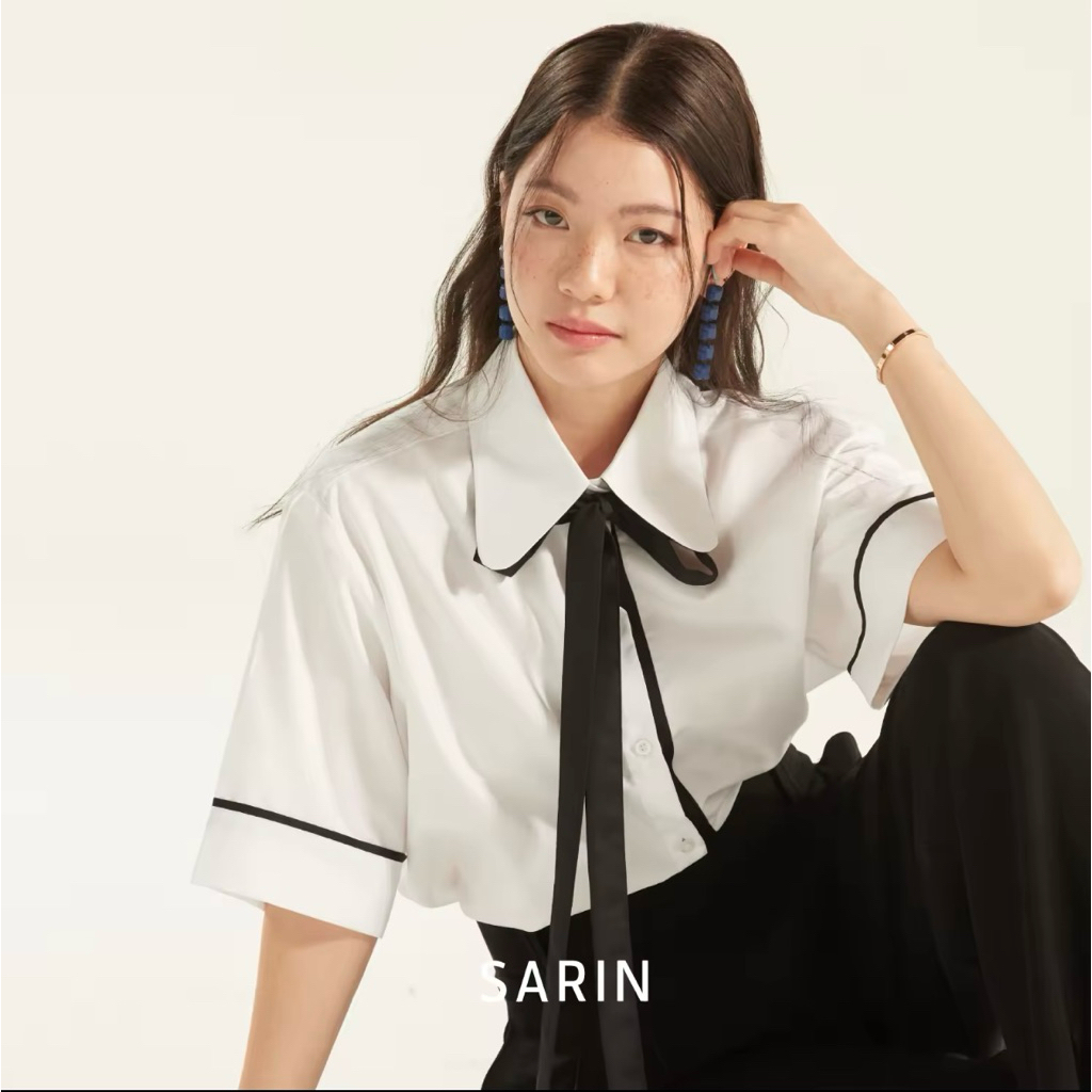 *ลดเพิ่ม15-25%*Sarin.official tinnis shirt sizeM