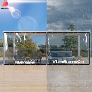 พลาสติกใส ผ้าใบใส PE กันน้ำ100% ติดตั้งง่าย ใช้ได้กับ เต็นท์ ร่ม โรงเรือน ใช้คลุมกันลม