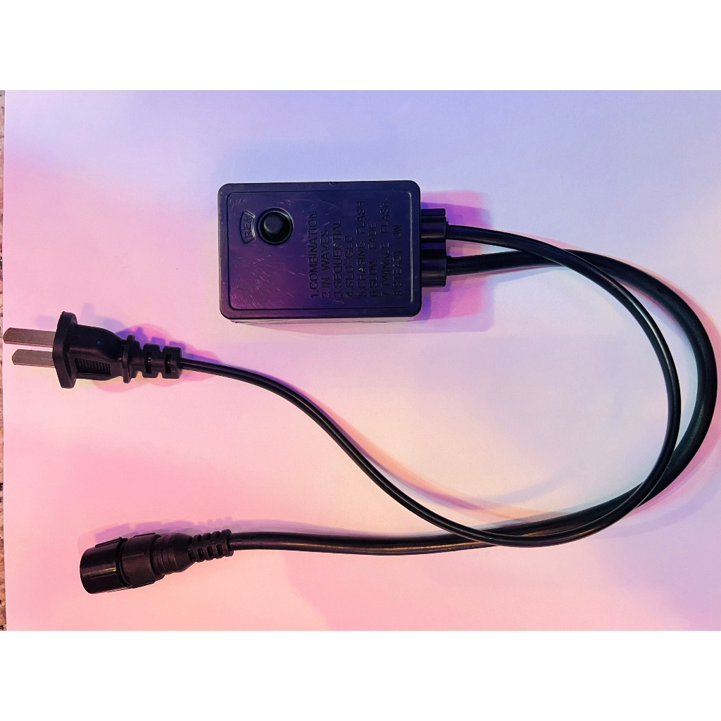 คอนโทรลไฟสายยางท่อกลม 50 เมตร กระพริบได้ 8 จังหวะ หัวจ่ายไฟสายยาง 100 เมตร