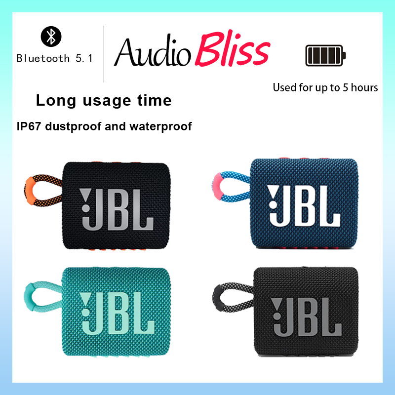 JBL Go3 Bluetooth Speaker - Wireless Mini Speaker, Mini Subwoofer [3-Month Warranty] - Shipped from 